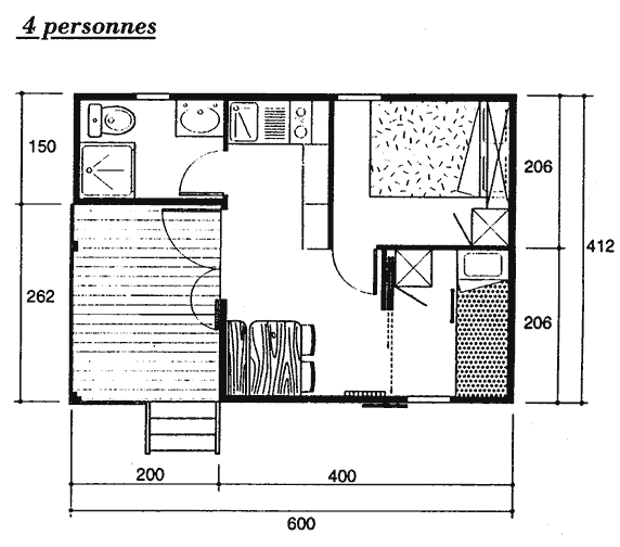 Mietunterkunft - Chalet - Camping Les Airelles