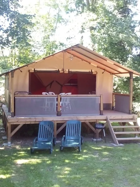 Huuraccommodatie(s) - Tent Lodge Zicht Op De Dordogne - 2 Slaapkamers - Camping Le Port de Siorac