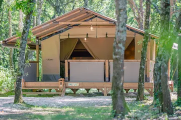 Accommodation - Tent Eco-Lodge Premium Le Port - 2 Bedrooms - Camping Le Port de Siorac