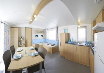 Mietunterkunft - Mobilheim Privilège 3 Zimmer - 2 Badezimmer - Überdachte Terrasse - Camping La Salvinie