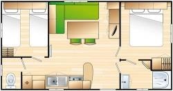 Mobile-home Confort 27.50 M² - 2 bedrooms - sheltered terrace — 10