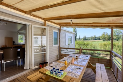 Mobile-home Privilège 3 bedrooms - 2 bathrooms -  sheltered terrace — 2