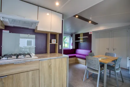 Accommodation - Mobile-Home Confort Plus 2 Bedrooms - Terrace - Camping La Salvinie