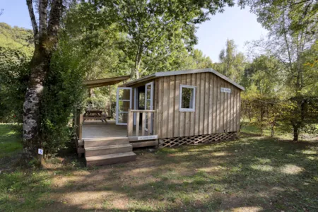 Accommodation - Tit'home Wood And Terrace - 2 Bedrooms - Without Toilet Blocks - Camping La Salvinie