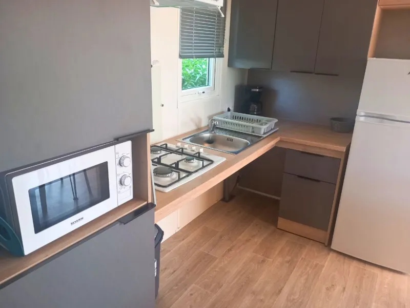 C- Mobil-Home Hélios - Pmr - 2 Chambres 32M² Avec Terrasse Couverte