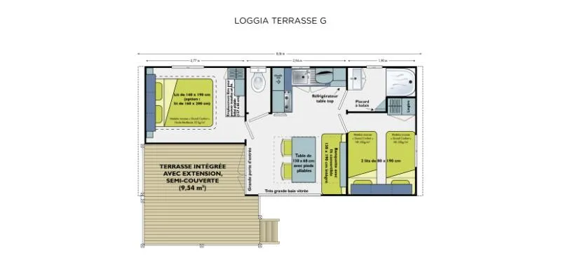 Mobile-Home Loggia Clim