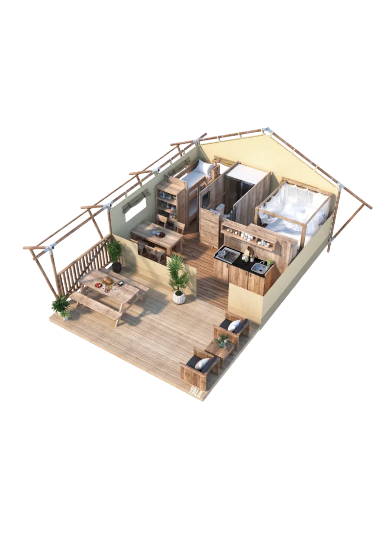 Tente Lodge 2 Chambres