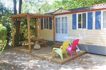 Mietunterkunft - Mobilheim Cottage - Camping Le Haras