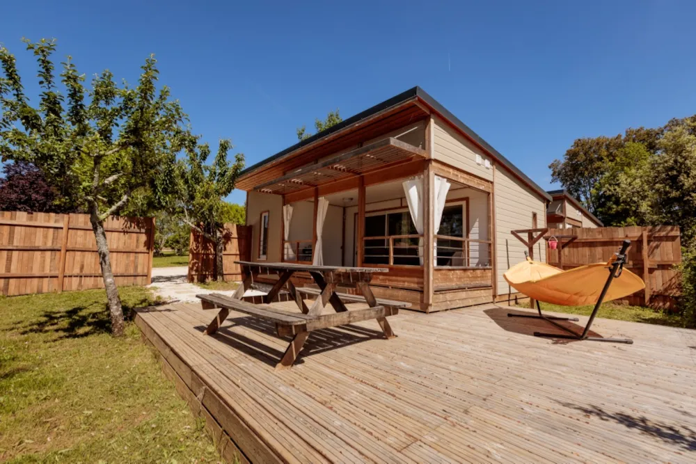 Mietunterkunft - Plein Air Chalet - Camping Domaine des Mathevies