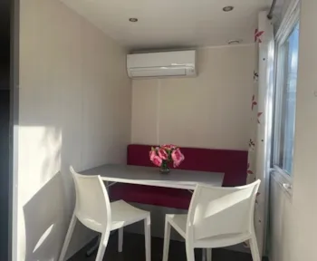Mietunterkunft - Mobilheim Tahiti Twice + Klimaanlage - Camping L'Ile d'Or