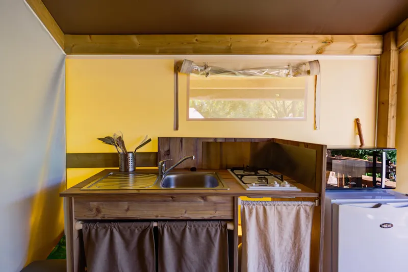 Ecolodge Toile & Bois 30M² (2 Chambres - 4 Personnes) Dont Terrasse Couverte 8M² - Sans Sanitaires