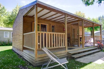 Mietunterkunft - Chalet Confort 24M² (1 Zimmer) + Überdachte Terrasse 8M² - Camping La Venise Verte