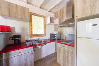 Chalet Confort 50m² (2 bedrooms) + sheltered terrace + TV adapted to the people with reduced mobilit