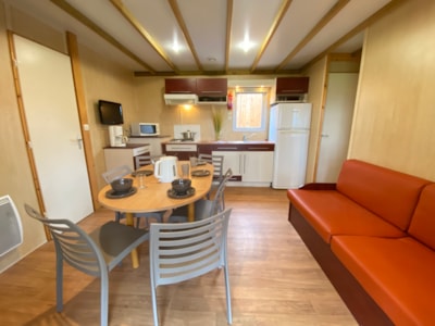 Chalet CONFORT 48m² (3 bedrooms) + sheltered terrace + TV