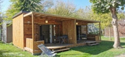 Huuraccommodatie(s) - Chalet Premium 24M² (1 Slaapkamer) + Terras + Tv - Camping La Venise Verte