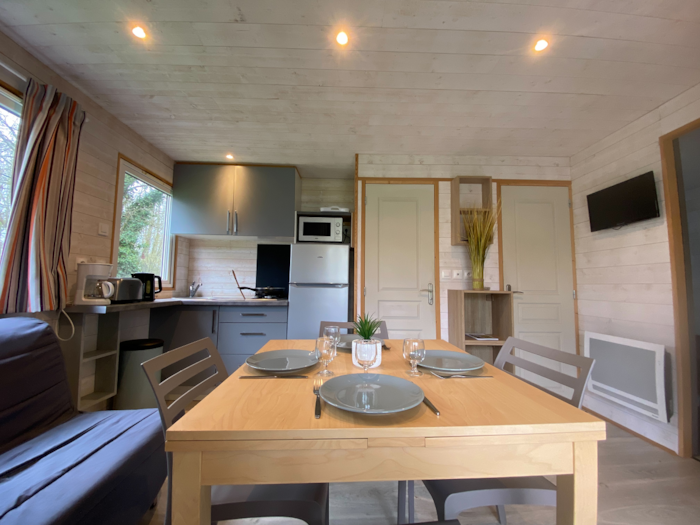 Chalet Premium 36M² (2 Chambres) Dont Une Terrasse Couverte 6M² + Tv