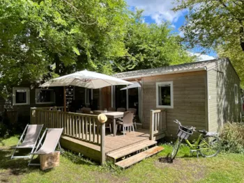 Mietunterkunft - Hütte Premium 3 Zimmer 50M² + Terrasse + Tv + Plancha + Klimaanlage - Camping La Venise Verte