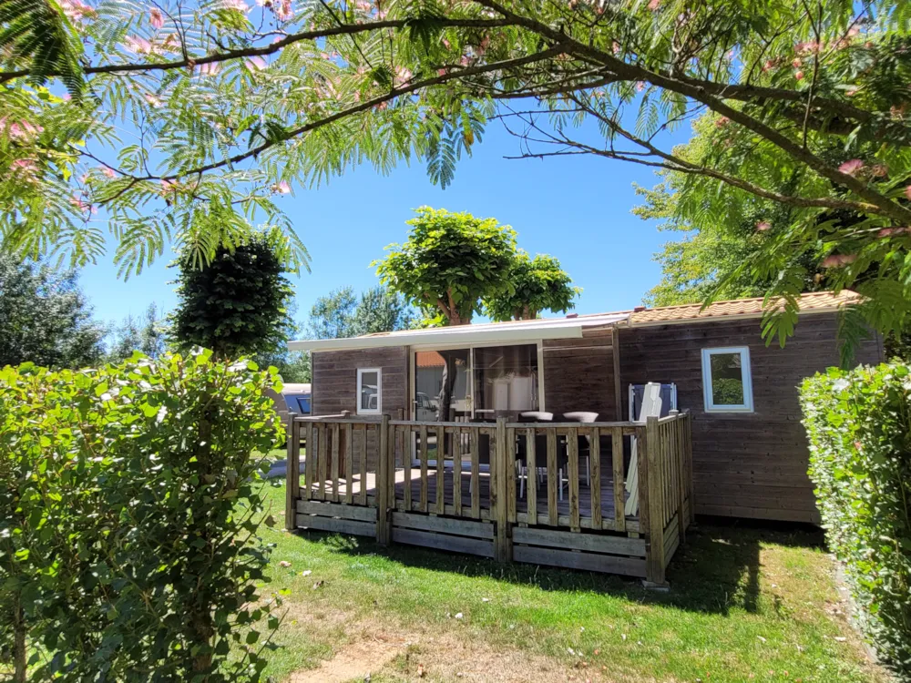 Mietunterkunft - Mobilheim Confort 33 M² (2 Zimmer) + Terrasse + Tv - Camping La Venise Verte