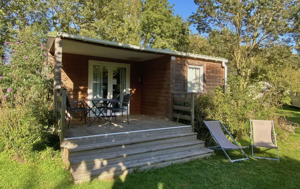 Mietunterkunft - Hütte Premium 36M² (2 Zimmer) + Überdachte Terrasse 6M² + Tv - Camping La Venise Verte