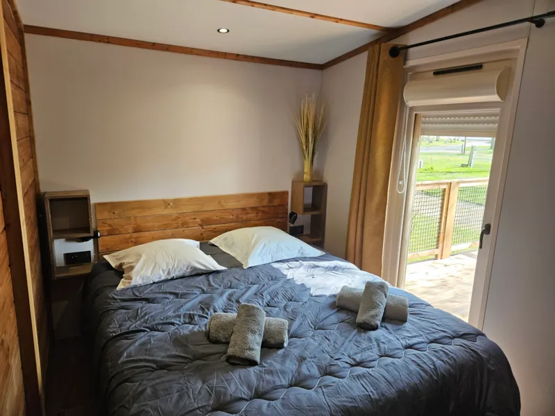 Mobilhome Premium 56 M² (3 Chambres) Dont Terrasse Semi-Couverte Fermée + Clim + Tv + Lv + Plancha