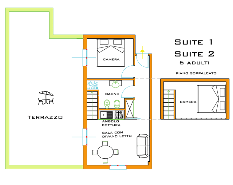 Apartment E Suite 1-2-3 — 4