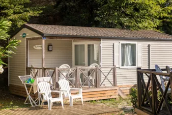 Mietunterkunft - Mobilheim Comfort Xl - 2 Schlafzimmer - 27M² - Terrasse -  Klimaanlage - Tv - Camping Marvilla Parks - Green Park