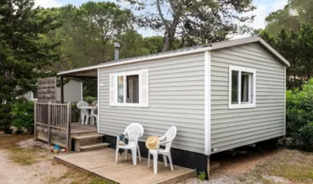 Mietunterkunft - Mobilheim Classic - 2 Schlafzimmer - 25M² - Terrasse - Klimaanlage - Camping Marvilla Parks - Green Park