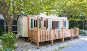 Mietunterkunft - Mobilheim Classic Xl Model - 3 Schlafzimmer - 33M² - Erhöhte Terrasse - Klimaanlage - Camping Marvilla Parks - Green Park