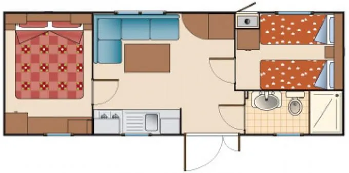 Mobilhome Avec Cuisine Et Sanitaires