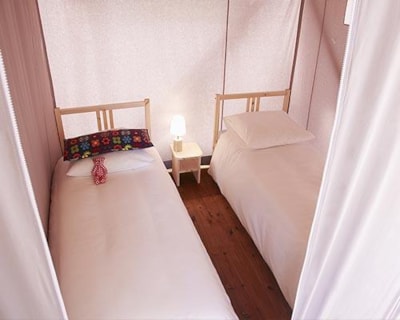 Cabane Lodge on piles STANDARD 34 sqm (2 bedrooms) - sheltered terrace - without private facilities — 4