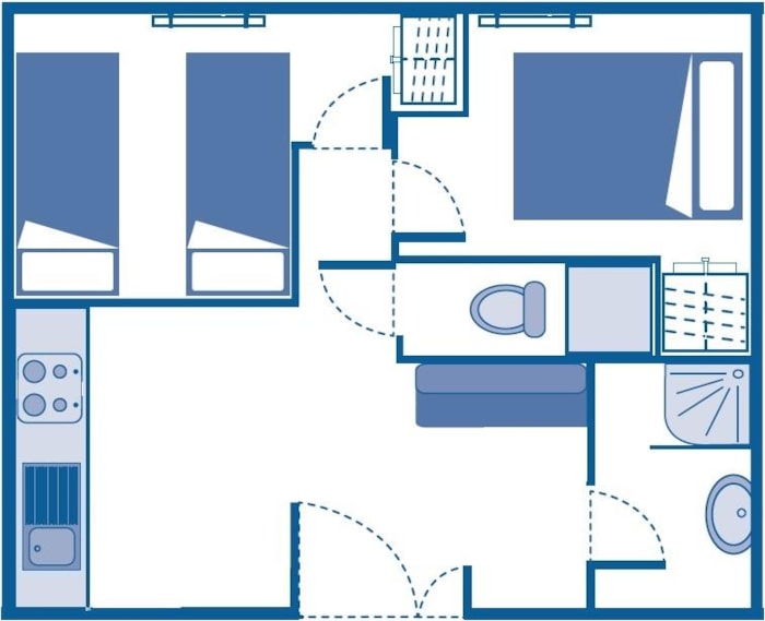 Maisonnette Confort 31M² (2 Chambres) Avec Tv Et Terrasse