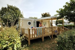 Huuraccommodatie(s) - Stacaravan Comfort 31M² (3 Slaapkamers) + Tv + Half-Schaduwrijk Terras - Flower Camping Les Ilates