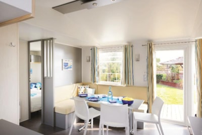 Mobile-home COMFORT 31m² (3 bedrooms) + TV + Half-covered terrace — 3