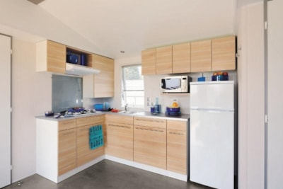 Mobile-home COMFORT 31m² (3 bedrooms) + TV + Half-covered terrace — 4