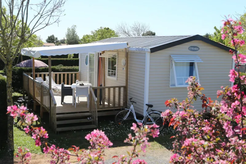 Mobil-Home Confort 27,5M² (2 Chambres) + Tv + Terrasse Semi-Couverte