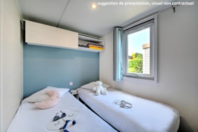 Homeflower PREMIUM Jacuzzi 35m² (3 bedrooms) + CLIM + semi-covered terrace + TV + sheets — 7