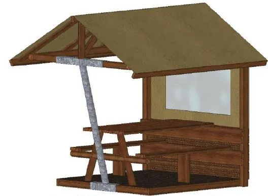 Forfait Premium : Emplacement 16A Équipé D'une Freecamp, Cabane Privative Avec Sanitaires Et Cuisine