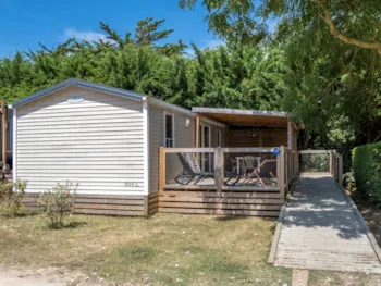 Mietunterkunft - Mobilheim Komfort 27,5M² Geeignet Für Personen Mit Eingeschränkter Mobilität + Tv+ Klimaanlage - Flower Camping Les Ilates