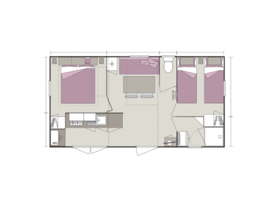 Homeflower PREMIUM PLUS 29m² (2 bedrooms) + beds made upon arrival and cleaning included — 6