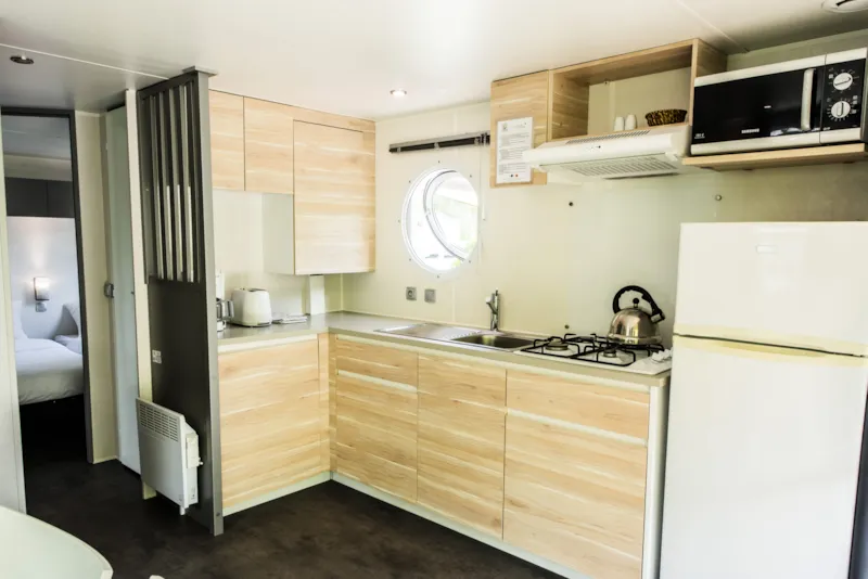 Mobil-Home Premium 32M² (2 Chambres) + Tv + Clim + Terrasse
