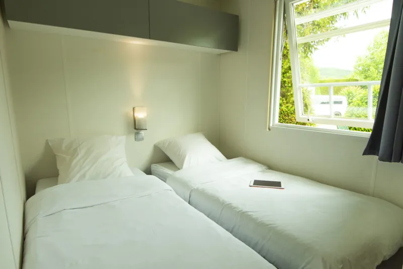 Mobil-Home Bois Premium 36M² (3 Chambres) + Tv + Clim + Terrasse