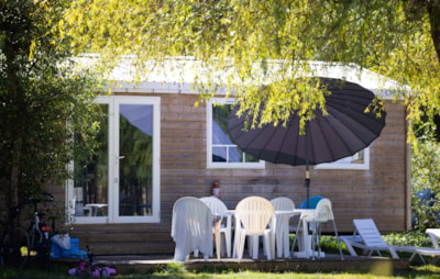 Mobile-home Premium 32m² (2 bedrooms) + TV + air-conditioning + terrace