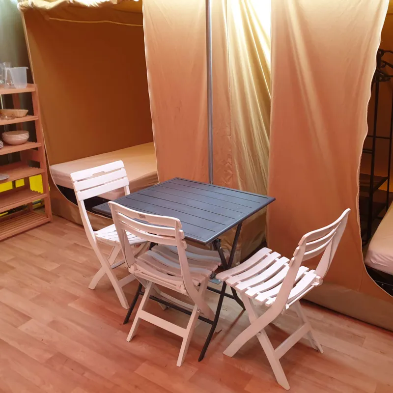 Tente Lodge Nature Standard 25M² (2 Chambres) - Sans Sanitaires + Terrasse