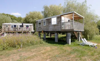 Mietunterkunft - Mobilheim Bellevue Confort 24M² (2 Schlafzimmer ) + Tv + Klimaanlage + Terrasse - Flower Camping La Dordogne Verte