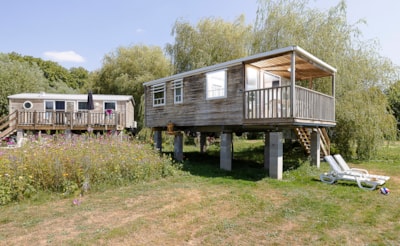 Mobile-home Bellevue Premium 24m² (2 bedrooms) + TV + air-conditioning + terrace