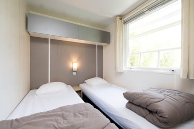 Mobile-home Bellevue Premium 24m² (2 bedrooms) + TV + air-conditioning + terrace