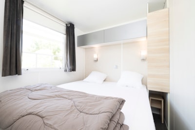 Mobile-home Bellevue Premium 24m² (2 bedrooms) + TV + air-conditioning + terrace