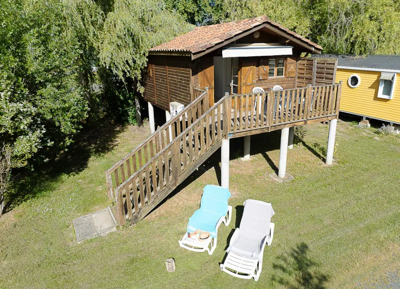 Chalet Sur Pilotis Confort 30M² (2 Chambres) + Tv + Clim