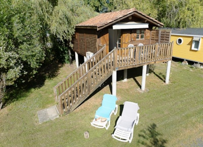 Chalet on piles Confort 30m² (2 bedrooms) + TV + air-conditioning
