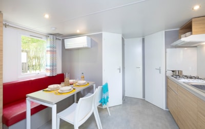 Mobile-home Premium 27m² (2 bedrooms) + TV + air-conditioning + terrace